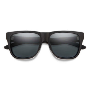 Smith Optics matte black sunglasses with dark grey polarized lenses