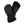 Pair of black heated winter gloves with adjustable wrist straps and illuminated power button