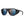 Smith matte black sunglasses with blue mirror lenses and side shields