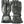 Warm and Safe black leather motorcycle gloves with wrist straps