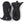 Pair of black Hestra CZone mittens with adjustable wrist straps and logo branding