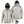 ActionHeat beige hooded heated jacket shown from front and back with battery pack and charging cable