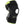 DonJoy black knee brace with neon yellow trim and adjustable velcro straps