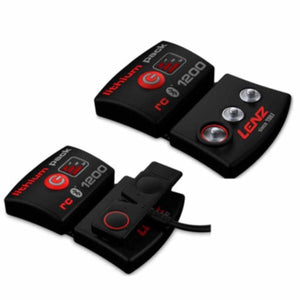 Two Lenz lithium pack rc 1200 battery units with charging cables