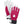 Hestra pink and white leather ski gloves with black cuffs