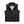 G-Tech black quilted vest with orange trim and patterned interior lining