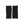 Pair of black fingerless knit gloves with ribbed cuffs