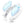 AlphaCool white wearable neck fan with blue airflow effect