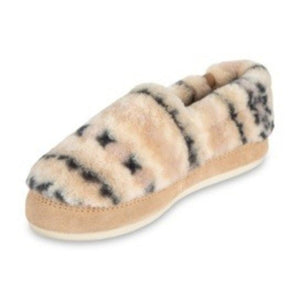 Acorn Women's Faux Fur Fairisle Moccasin