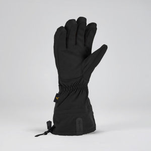Black Gordini winter glove with cinched wrist and adjustable cuff