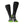 Gobi Heat black heated socks with green toe and heel accents