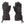 Gerbing black heated gloves with red accents and power button