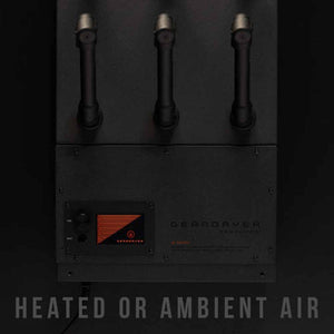 GearDryer wall mounted gear drying unit with three air ports and digital control panel