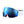 POC white ski goggles with blue reflective Zeiss lens