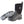 Muck black waterproof mid calf boot with grey lugged rubber sole