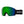 Smith Optics snow goggles with black frame and green mirrored lens