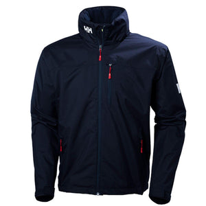 Helly Hansen navy blue zip up jacket with red zipper pulls