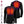 Aheata black long sleeve heated shirt showing front and back heating zones with feature icons