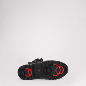 Pajar boot sole with red retractable ice cleats