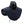 Black neck and shoulder heating pad with internal circular massage nodes