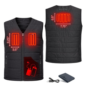 Open Box ActionHeat 5V Classic Insulated Puffer Heated Vest Liner