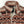Mobile Warming women medium fleece quarter zip pullover with brown and cream geometric pattern