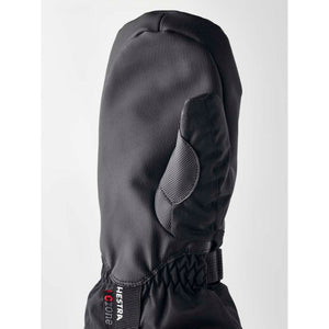 Hestra black CZone mitten with textured fabric back