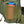 Orange water bottle in the mesh side pocket of a green Kelty backpack