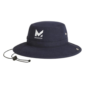 Navy Mission bucket hat with chin strap