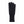 Black fleece glove with a ribbed cuff