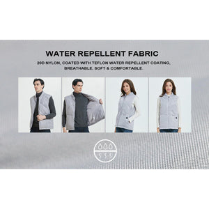 Mount Tec water repellent 20D nylon fabric vest worn by models
