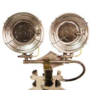 World Marketing dual head propane tank top heater