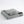 Shavel grey fleece blanket with satin trim folded on white background