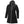 Helly Hansen black hooded softshell coat with front zipper and chest pocket