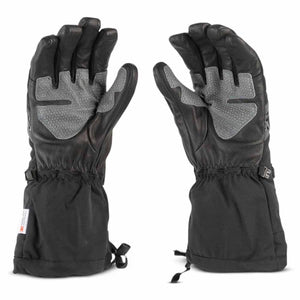 509 black leather gauntlet gloves with grey palm reinforcement and 3M Thinsulate insulation