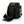 Black backpack with open front compartment and white logo on top