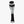 Arctic Volt black and grey knee high compression sock with geometric pattern