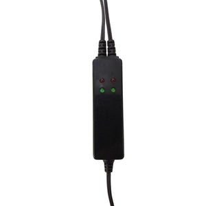 Glovii dual battery charger with red and green indicator lights