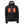 Black hooded Zero Layer heated jacket with glowing chest heating elements