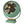 Vornado VFAN vintage style green table fan with gold metal grille and black blades