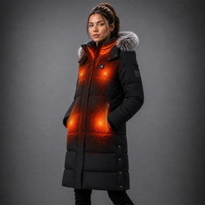 ActionHeat Pro Series+ Bluetooth Women's Long Puffer Heated Jacket