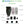 HealthyLine foot model components including amethyst and tourmaline pads, power bank, cords, and AC adapter
