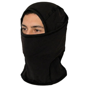 California Heat black balaclava worn by a person