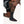 FNDN heated grey crew sock with battery pocket on a person kneeling