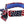 Chill-Its cooling tie headband with American flag pattern