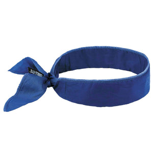 Blue Chill-Its cooling bandana with tied ends