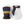 Hestra navy and white leather mittens with tan leather accents