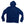Volt Heat blue heathered long sleeve hooded sweatshirt with white drawstrings