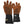 Gobi Heat black heated gloves with orange glowing heating elements on the palms and fingers