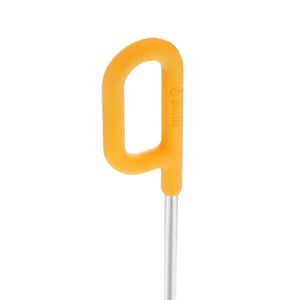 BioLite orange handle on a metal skewer
